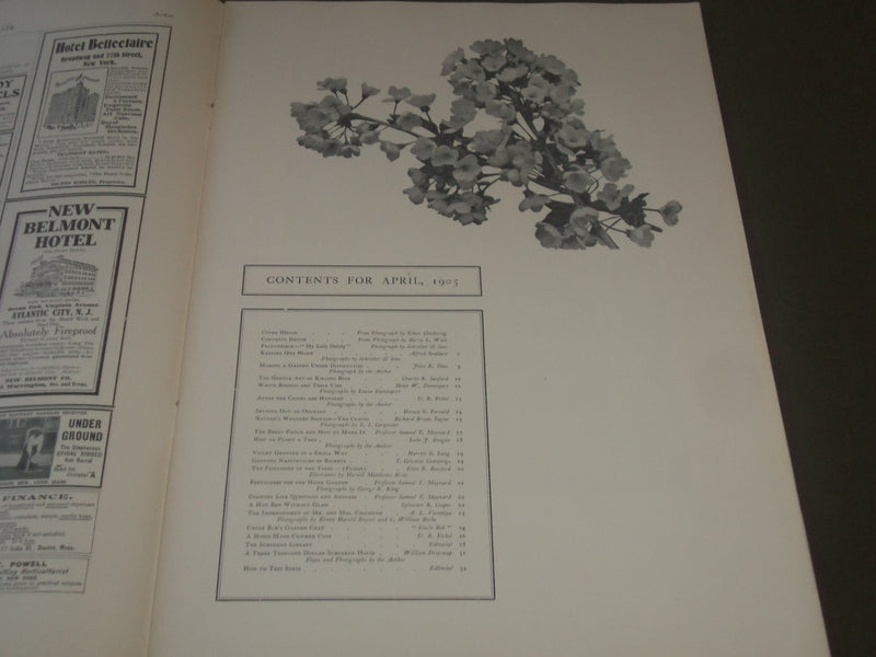 1905 APRIL SUBURBAN LIFE THE COUNTRYSIDE MAGAZINE - GREAT COVER & ADS - SP 9496