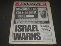 2001 OCTOBER 5 NY POST NEWSPAPER - TY BREAKER RICKEY MOVES PAST COBB - NP 2571