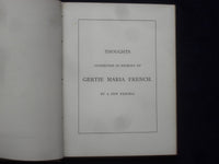 1878 GERTIE FRENCH MEMORIAL WREATH HARDCOVER BOOK - K 210