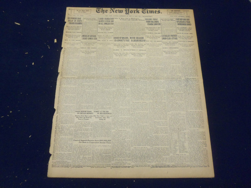 1920 NOVEMBER 28 NEW YORK TIMES - CATHOLICS PROTEST UNION CLUB ATTACK - NT 8458