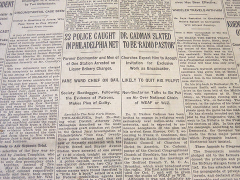 1928 SEPTEMBER 26 NEW YORK TIMES - DR. CADMAN SLATED TO BE RADIO PASTOR- NT 6444