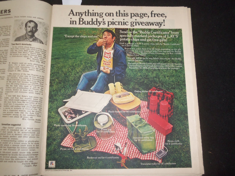 1969 JULY 27 DENVER POST SUNDAY EMPIRE MAGAZINE - VINCE LOMBARDI - NP 8072
