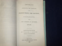 1849 & 1853 ABSTRACT OF RETURNS FROM BANKS IN MASSACHUSETTS - LOT OF 2 - J 4590