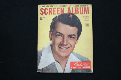 1946 AUGUST-SEPTEMBER SCREEN ALBUM MAGAZINE - CORNEL WILDE COVER - E 24496