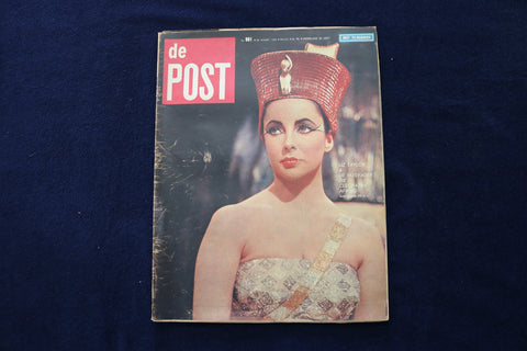 1963 MARCH 25 DE POST MAGAZINE - ELIZABETH TAYLOR COVER - DUTCH - E 23831