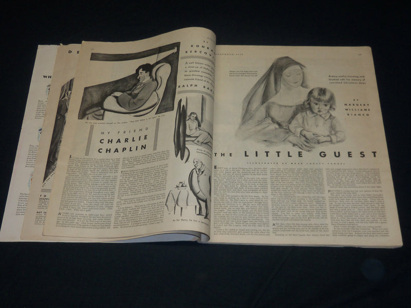 1930 DECEMBER THE DELINEATOR MAGAZINE - CHARLIE CHAPLIN - NICE FASHION - ST 530L