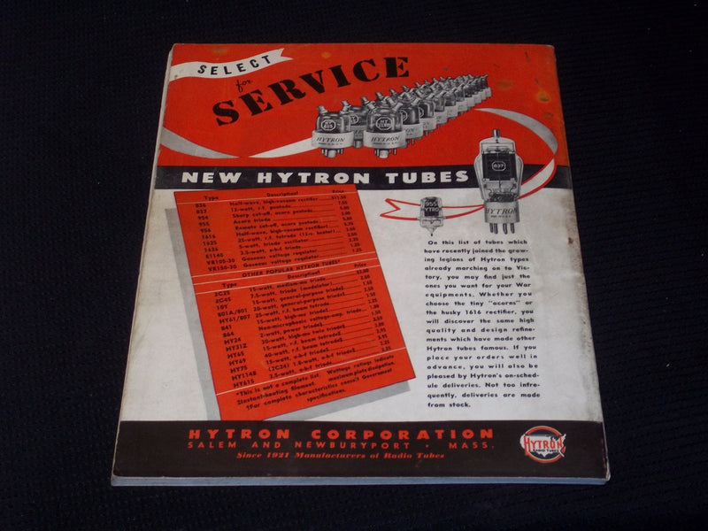 1943 MAY RADIO NEWS MAGAZINE - AIR RAID ALARM FRONT COVER - E 5167