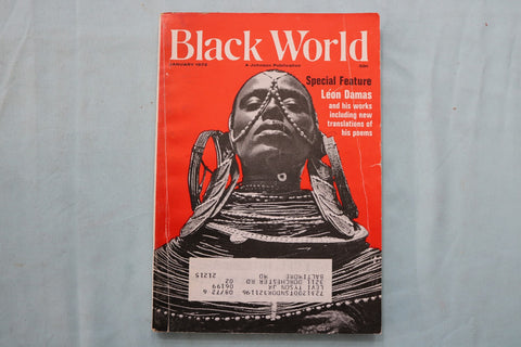 1972 JANUARY BLACK WORLD MAGAZINE - LEON DAMAS COVER - K 3353