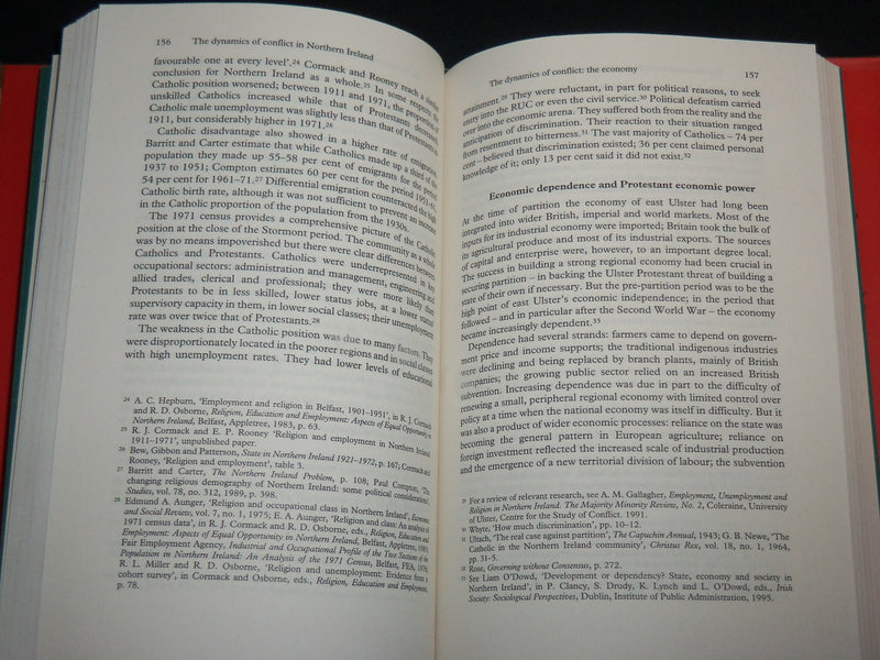 1996 THE DYNAMICS OF CONFLICT IN NORTHERN IRELAND HARDCOVER BOOK - KD 6922