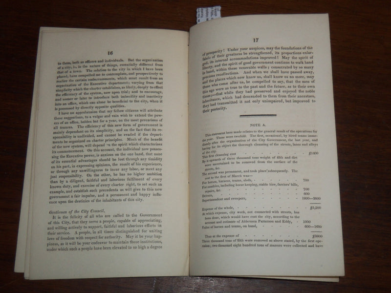 1824 FANEUIL HALL ADDRESS BY JOSIAH QUINCY - BOARD OF ALDERMEN - K 1187