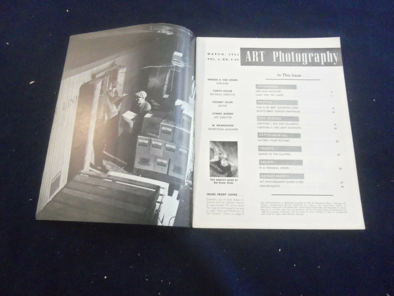 1953 MARCH ART PHOTOGRAPHY MAGAZINE - NICE PHOTOGRAPHS & STORIES - SP 7491I