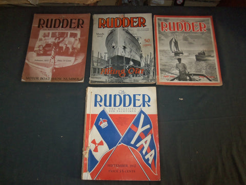 1932 THE RUDDER MAGAZINE - LOT OF 9 DIFFERENT ISSUES - O 3190