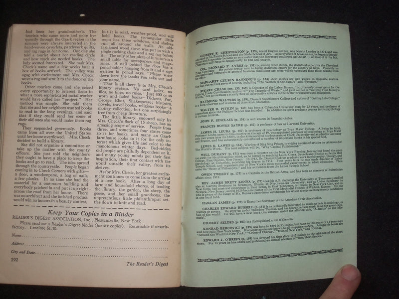1928 JULY THE READER'S DIGEST SOFTCOVER BOOK - NUMBER 75 - J 9917