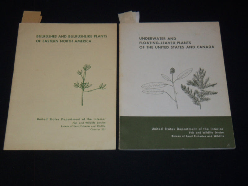 1965-1967 U. S. DEPT OF THE INTERIOR PLANTS PUBLICATIONS LOT OF 2 - K 2089