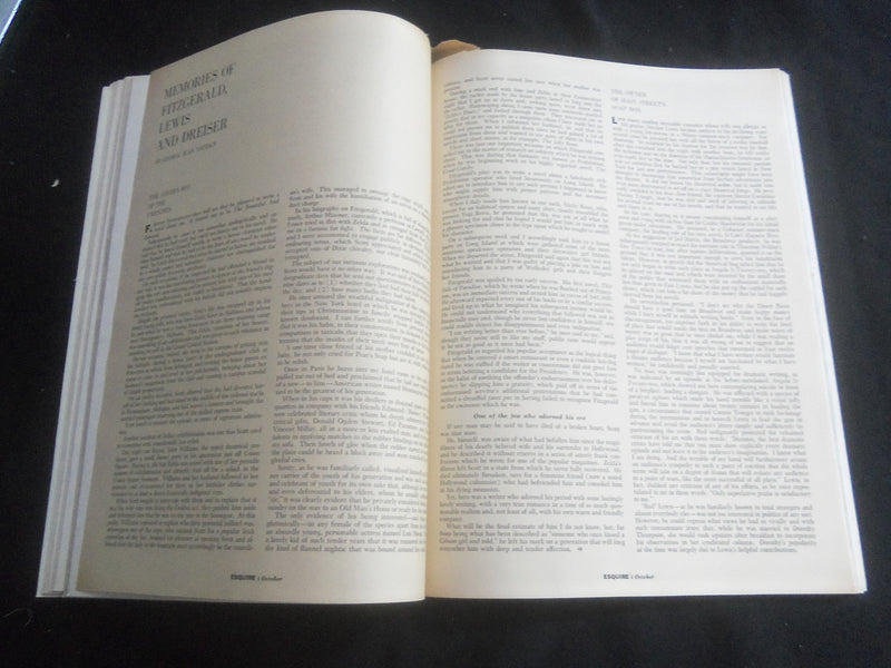 1958 OCTOBER ESQUIRE MAGAZINE - SILVER ANNIVERSARY ISSUE - WITH WRAPPER- B 5536D