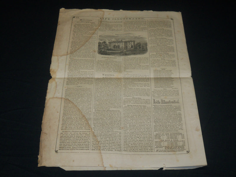 1855 DECEMBER 29 LIFE ILLUSTRATED NEWSPAPER - HIAWATHA REVIEWED - NP 4793