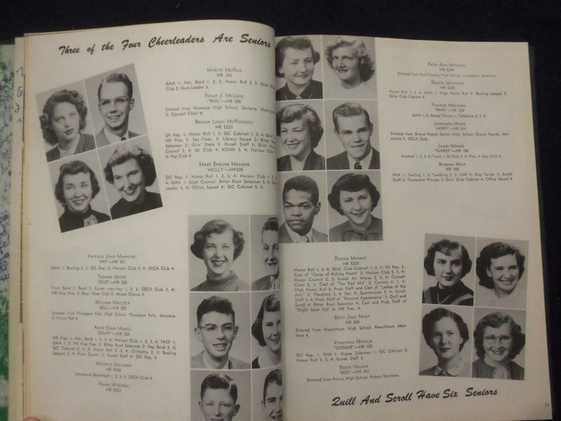 1952 THE BITTER ROOT MISSOULA COUNTY HIGH SCHOOL YEARBOOK-MISSOULA, MO - YB 3327