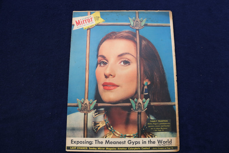 1956 SEPTEMBER 9 NY MIRROR MAGAZINE - DEBRA PAGET COVER - E 22592
