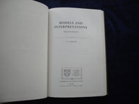1990 MODELS AND INTERPRETATIONS HARDCOVER BOOK - ESSAYS OF J.A. BARNES - KD 8021