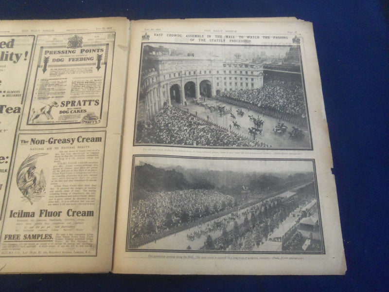 1911 JUNE 23 THE DAILY MIRROR MAGAZINE - CORONATION NUMBER - B 2801R
