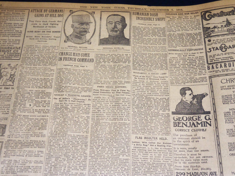 1916 DECEMBER 7 NEW YORK TIMES - LLOYD GEORGE TO BE BRITISH PREMIER - NT 8629