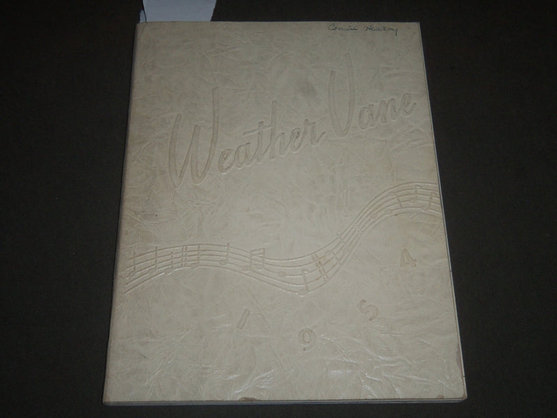 1954 WEATHER VANE WESTFIELD HIGH SCHOOL YEARBOOK - NEW JERSEY - YB 1273