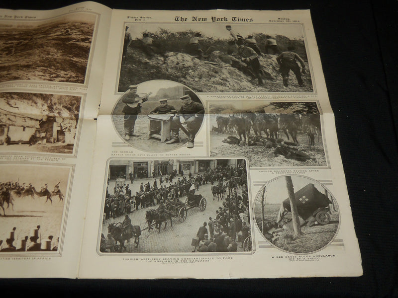 1914 NOVEMBER 22 NEW YORK TIMES PICTURE SECTION - W. W. I. - NP 5612