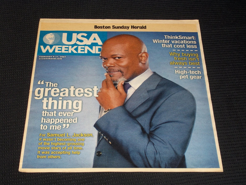 2007 FEBRUARY 9 BOSTON SUNDAY HERALD USA MAGAZINE - SAMUEL L. JACKSON - E 5254