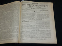 1902 JAN-DEC BERLINER KLINISCHE WOCHENSCHRIFT MAGAZINE BOUND VOLUME - R 491