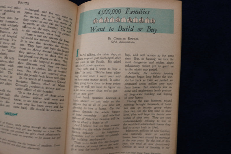 1944-1946 FACTS DIGEST MAGAZINES - LOT OF 3 - O 3479