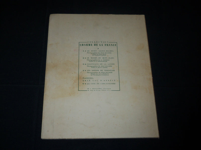 1947 LES JARDINS DE VERSAILLES FRENCH BOOK - PHOTOS BY JEAN ROUBIER - J 3840