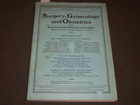 1932 SEPTEMBER SURGERY, GYNECOLOGY AND OBSTETRICS SOFTCOVER BOOK - J 5244