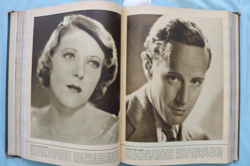 1934 MAR-AUG SCREEN ROMANCES MAGAZINE BOUND VOLUME -DIETRICH-HARLOW - KD 9684