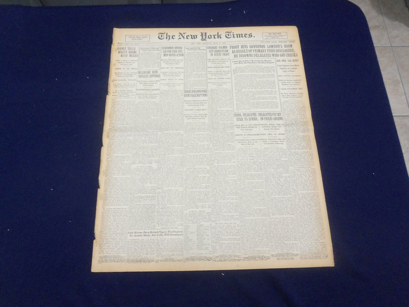 1920 JUNE 3 NEW YORK TIMES - IBANEZ TELLS WHAT'S WRONG WITH MEXICO - NT 9103