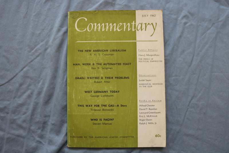 1961-1962 COMMENTARY MAGAZINE - LOT OF 5 - O 3862
