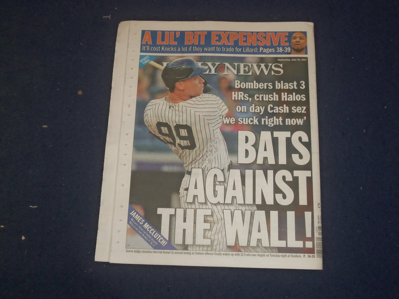 2021 JUNE 30 NEW YORK DAILY NEWS NEWSPAPER - NYC MAYOR ELECTION VOTES BUNGLED