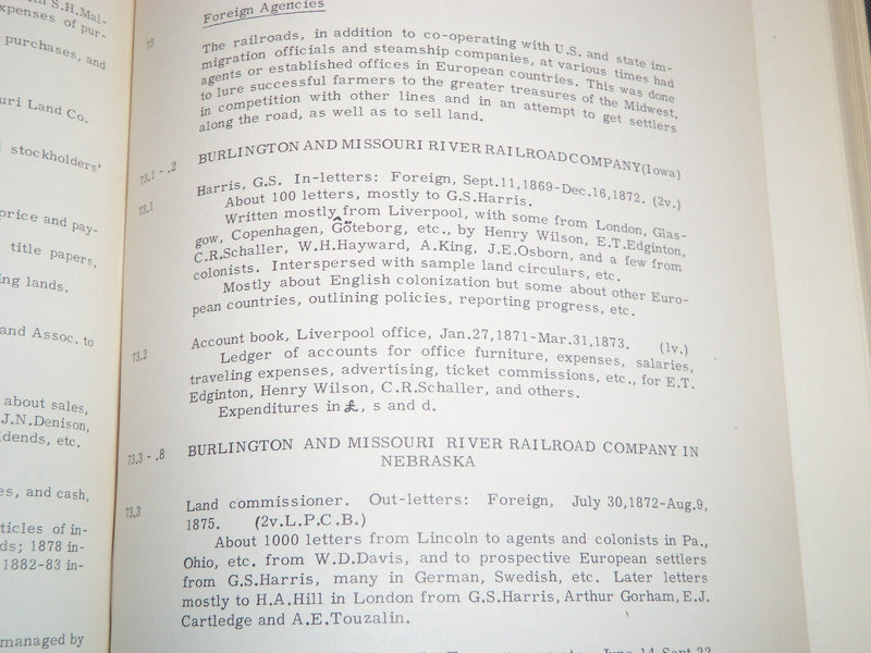 1949 GUIDE TO THE BURLINGTON ARCHIVES BY ELISABETH JACKSON BOOK - KD 1933