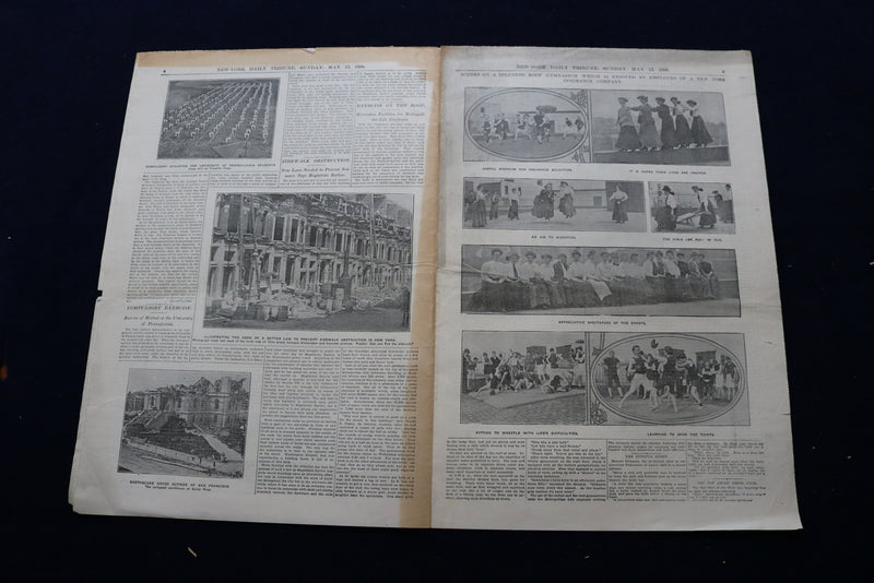 1906 MAY 13 NEW-YORK TRIBUNE PHOTO SECTION - SAN FRANCISCO EARTHQUAKE - NP 8884