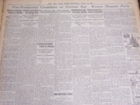 1920 JUNE 12 NEW YORK TIMES - FOUR BALLOTS NO NOMINATION WOOD LEADS - NT 6946