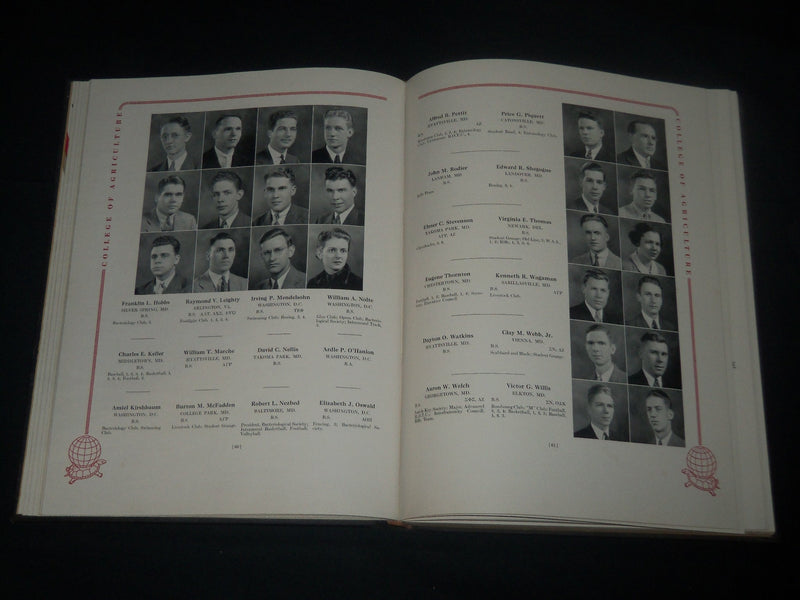 1937 THE TERRAPIN UNIVERSITY OF MARYLAND YEARBOOK - COLLEGE PARK - YB 1618