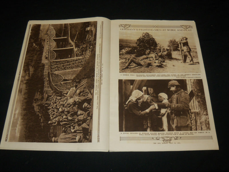 1915 JULY 25 THE SUN PICTORIAL MAGAZINE SECTION - CONEY ISLAND - NP 5424