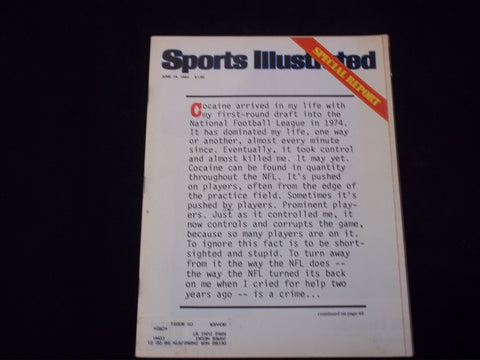 1984 JUNE 14 SPORTS ILLUSTRATED MAGAZINE - COCAINE NFL SPECIAL REPORT - SP 9096