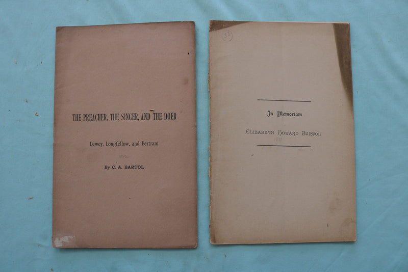 1846-1883 C.A. BARTOL SERMON & DISCOURSE BOOKLETS - BOSTON - LOT OF 26- O 3979