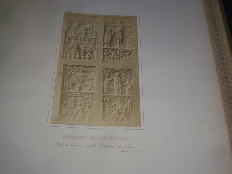 1871 STUDI SUI MONUMENTI DELLA ITALIA MERIDIONALE SALAZARO VOLUME NO. 1 - Z 7