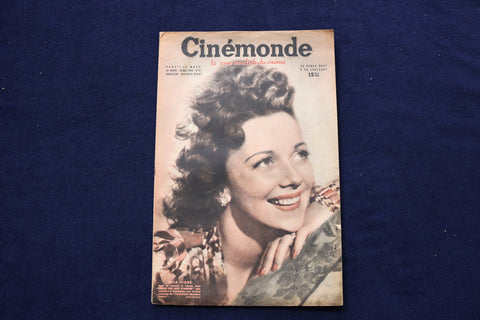 1946 MAY 28 CINEMONDE MAGAZINE - ZITA FIORE - GARY COOPER COVER - E 23951
