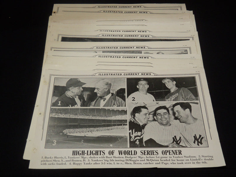 1947-1948 ILLUSTRATED CURRENT NEWS SPORTS PHOTOS - 29 PIECES - #201