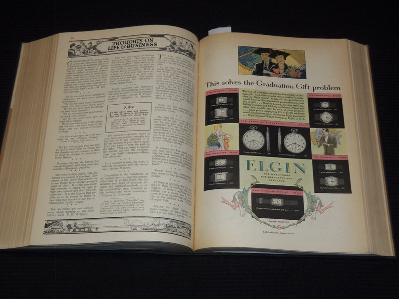1928 JANUARY 1-JUNE 15 FORBES MAGAZINE BOUND VOLUME - NICE ADS - R 10H