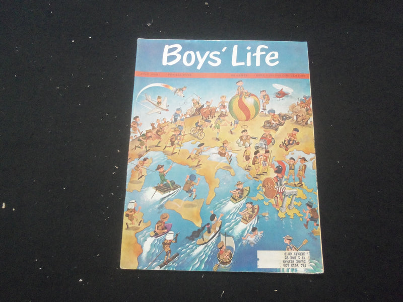 1963 JULY BOYS' LIFE MAGAZINE - ILLUSTRATED KIDS AROUND THE WORLD - ST 3770S