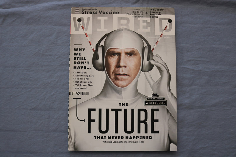 2010 AUGUST WIRED MAGAZINE - WILL FERRELL - FUTURE THAT NEVER HAPPENED- ST 5504S