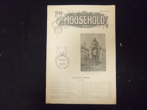 1895 MARCH THE HOUSEHOLD MAGAZINE - ILLUSTRATIONS, STORIES & ADS - ST 3939